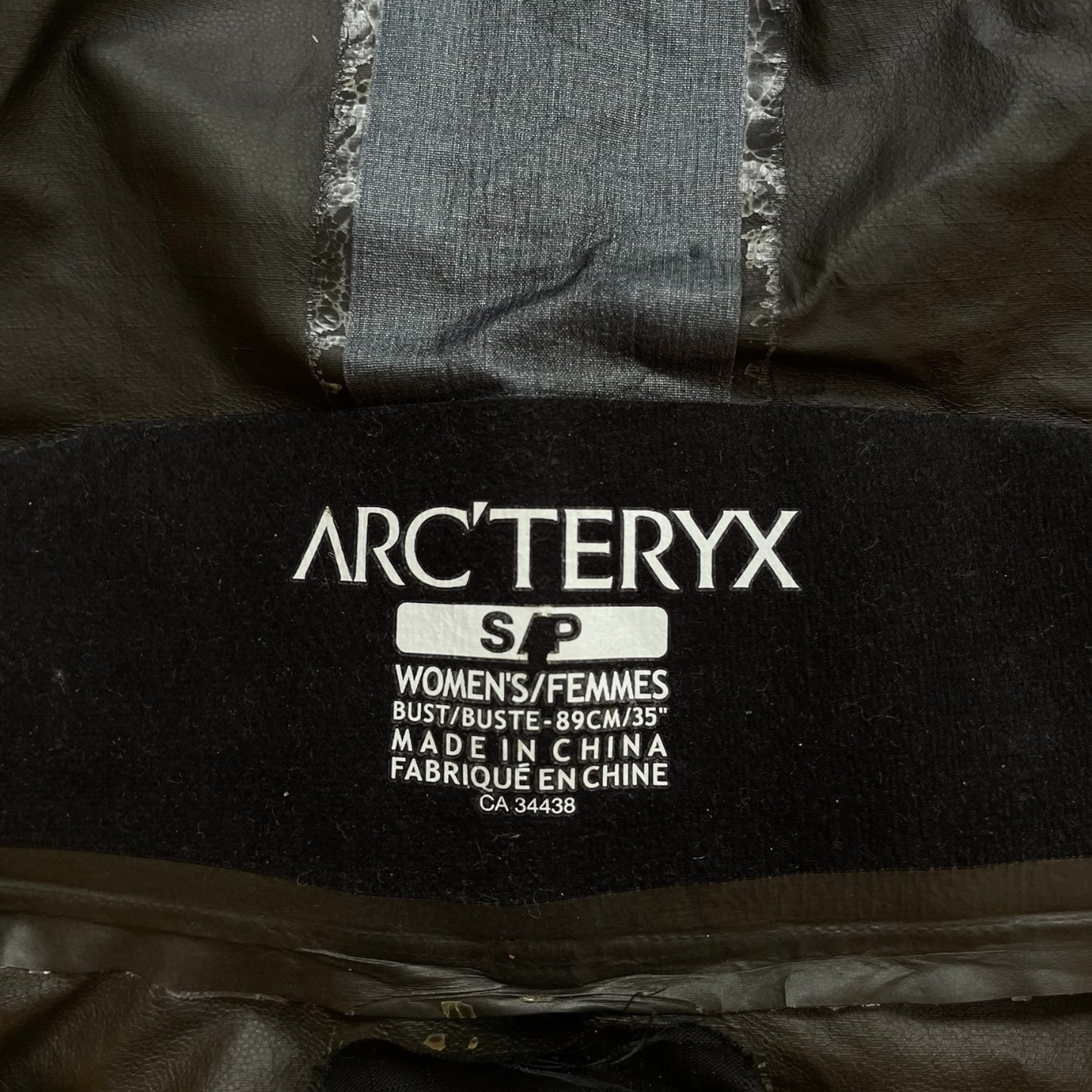 Women's S Yellow Arcteryx Goretex Jacket