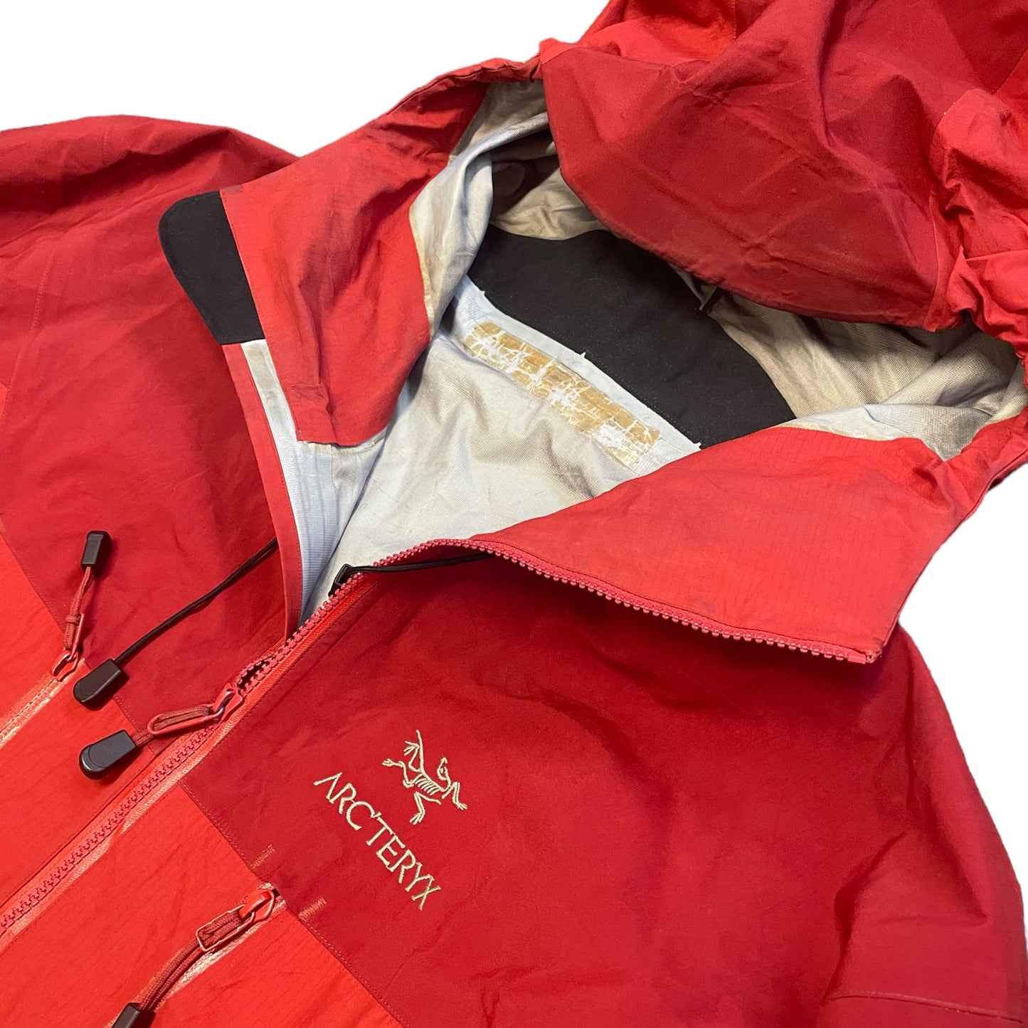 Men's XXL Red Two-Tone Arcteryx Goretex Jacket